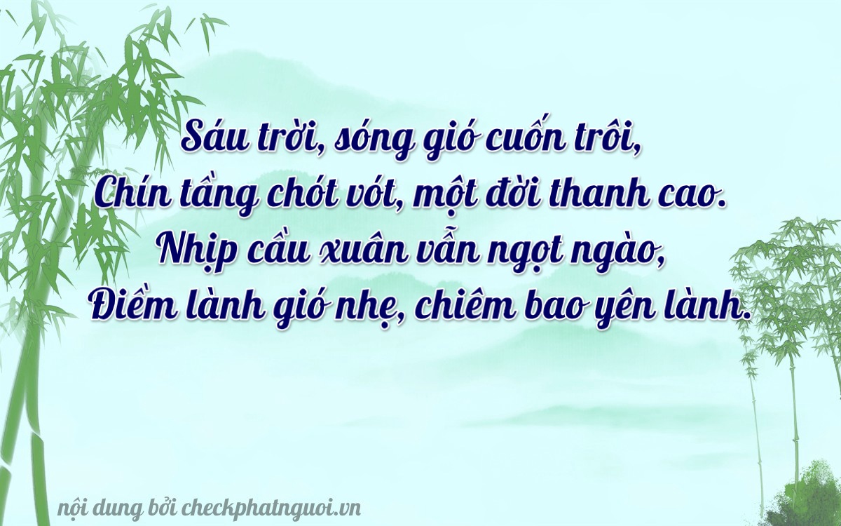 Bài thơ ý nghĩa cho <b>biển số 65G1-22961</b> tại website checkphatnguoi.vn