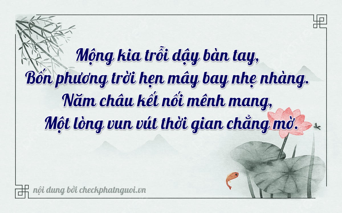Bài thơ ý nghĩa cho <b>biển số 65G1-42518</b> tại website checkphatnguoi.vn