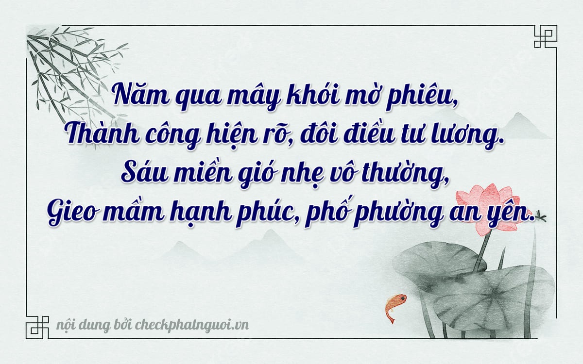 Bài thơ ý nghĩa cho <b>biển số 65G1-43596</b> tại website checkphatnguoi.vn