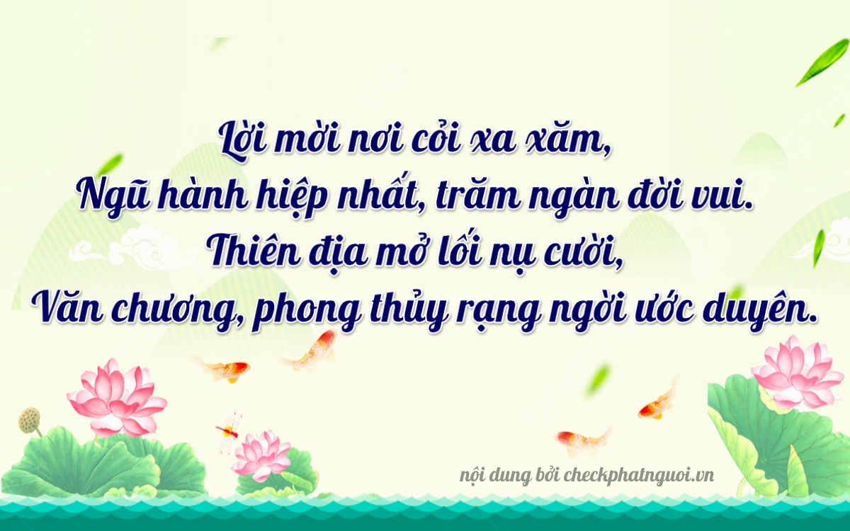 Bài thơ ý nghĩa cho <b>biển số 65G1-45657</b> tại website checkphatnguoi.vn