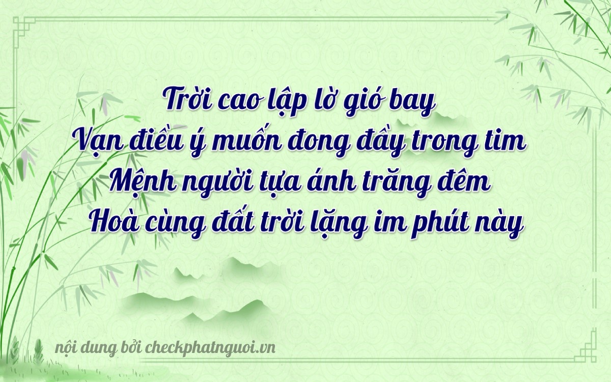 Bài thơ ý nghĩa cho <b>biển số 65GA-07474</b> tại website checkphatnguoi.vn