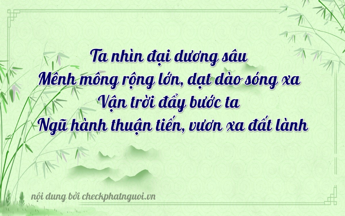 Bài thơ ý nghĩa cho <b>biển số 65GA-08746</b> tại website checkphatnguoi.vn