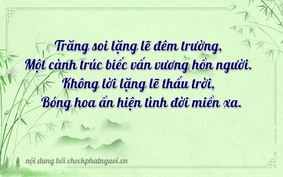 Bài thơ ý nghĩa cho <b>biển số 65GA-10100</b> tại website checkphatnguoi.vn