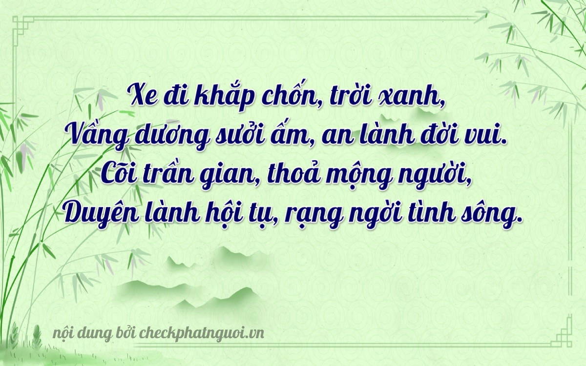 Bài thơ ý nghĩa cho <b>biển số 65H-02776</b> tại website checkphatnguoi.vn