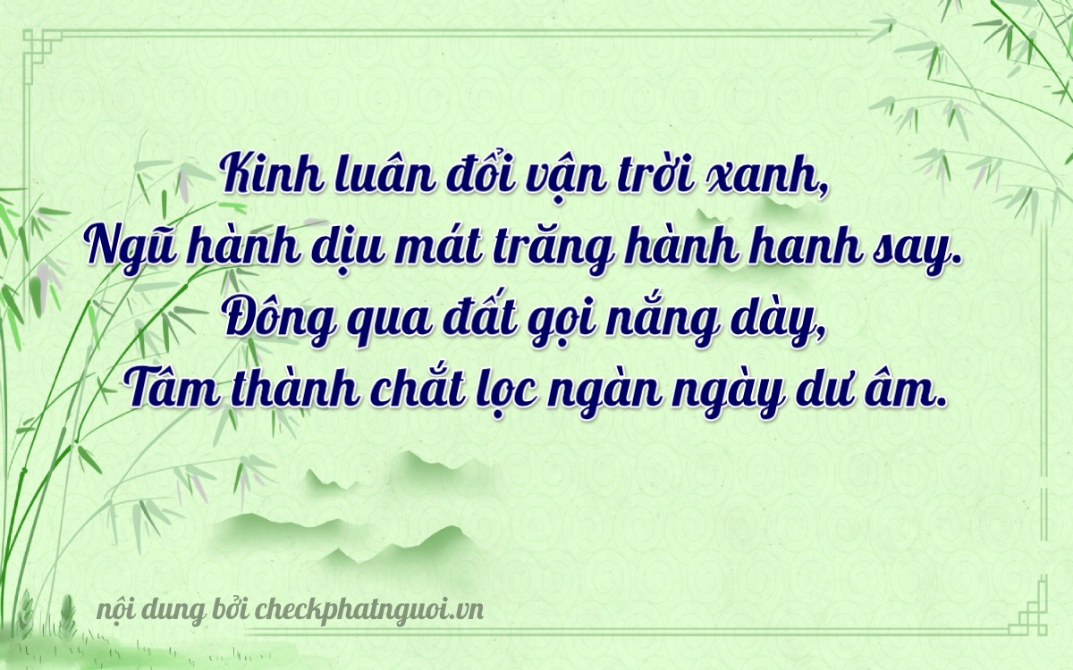 Bài thơ ý nghĩa cho <b>biển số 65H-03596</b> tại website checkphatnguoi.vn