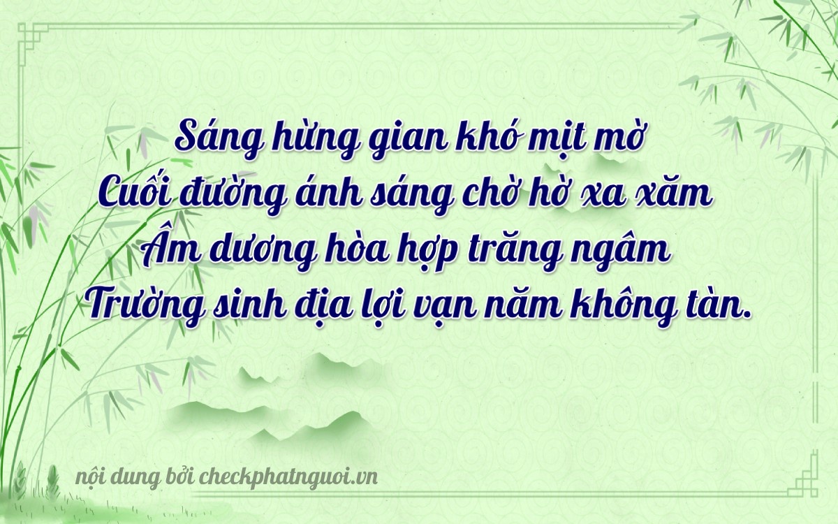 Bài thơ ý nghĩa cho <b>biển số 65H-03718</b> tại website checkphatnguoi.vn