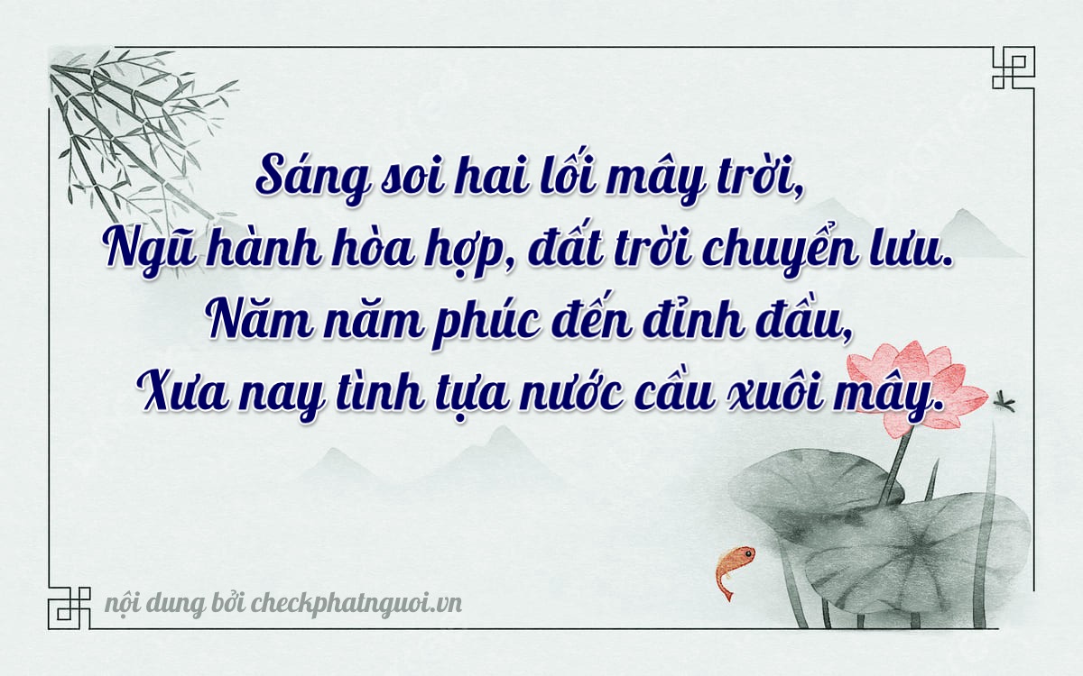 Bài thơ ý nghĩa cho <b>biển số 65H-05522</b> tại website checkphatnguoi.vn