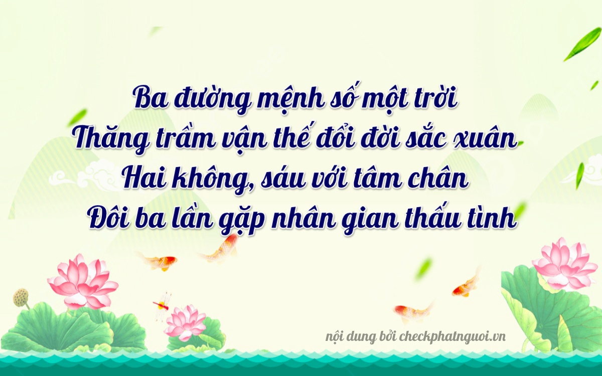 Bài thơ ý nghĩa cho <b>biển số 65H1-33602</b> tại website checkphatnguoi.vn