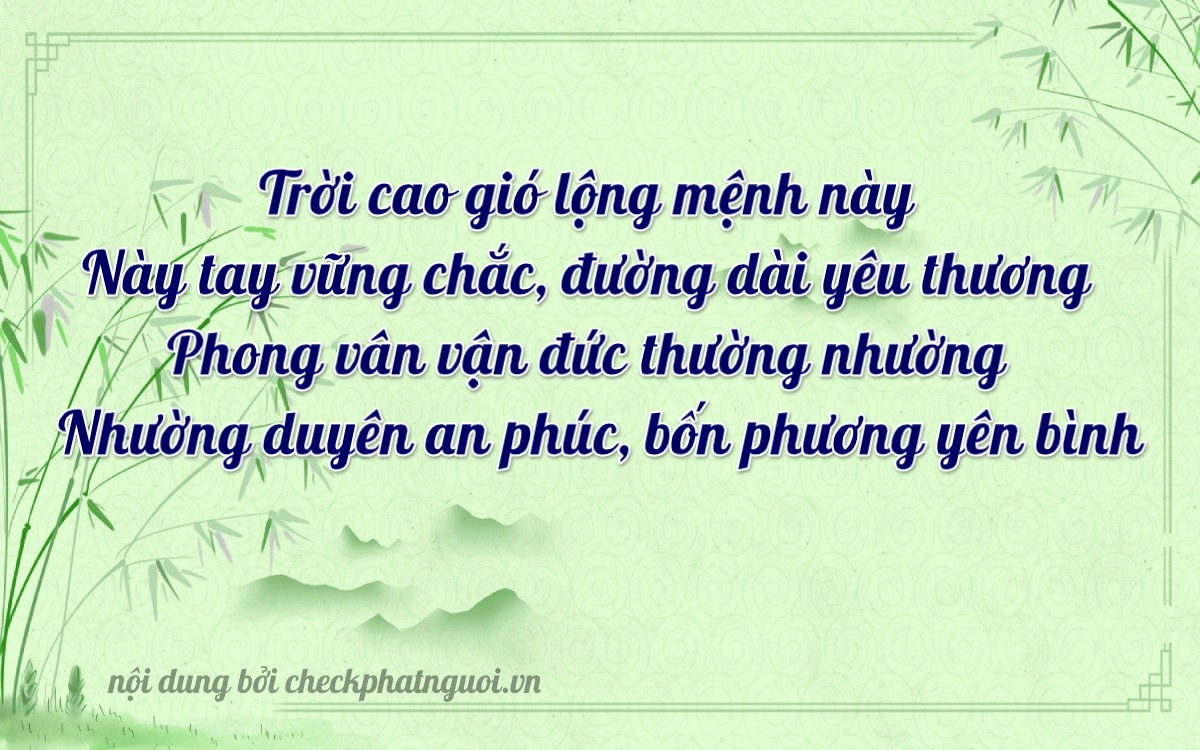 Bài thơ ý nghĩa cho <b>biển số 65H1-34777</b> tại website checkphatnguoi.vn