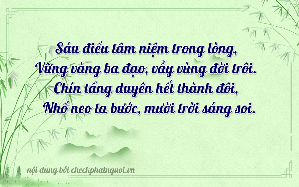 Bài thơ ý nghĩa cho <b>biển số 65H-69681</b> tại website checkphatnguoi.vn