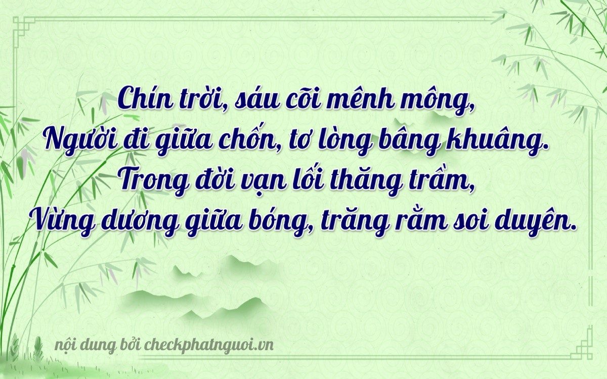 Bài thơ ý nghĩa cho <b>biển số 65H-99612</b> tại website checkphatnguoi.vn