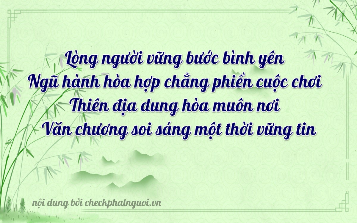 Bài thơ ý nghĩa cho <b>biển số 65K1-51518</b> tại website checkphatnguoi.vn