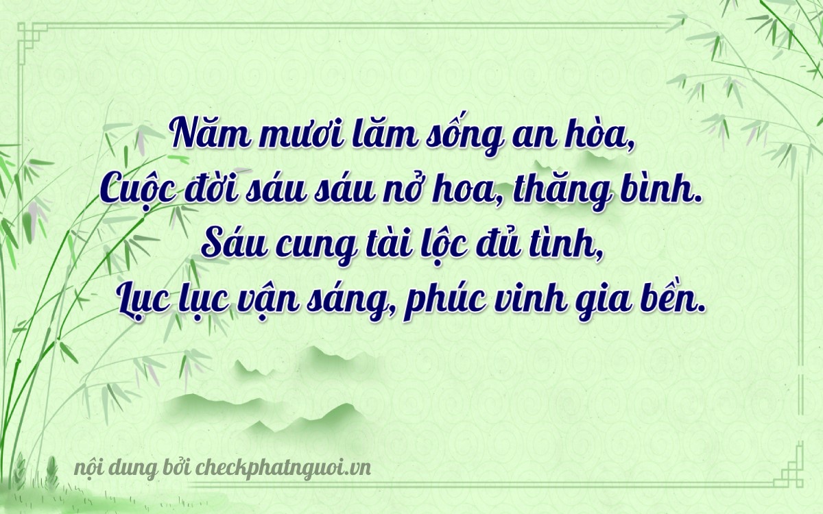 Bài thơ ý nghĩa cho <b>biển số 65K1-55666</b> tại website checkphatnguoi.vn