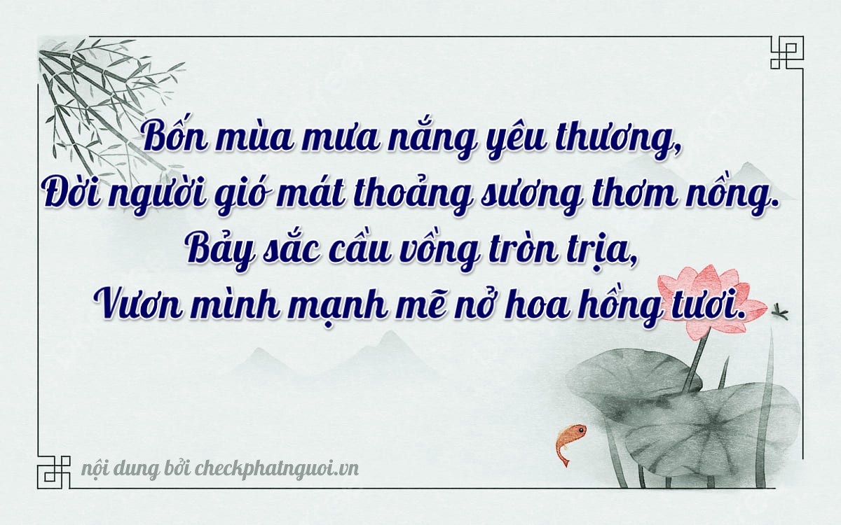Bài thơ ý nghĩa cho <b>biển số 65K-45874</b> tại website checkphatnguoi.vn