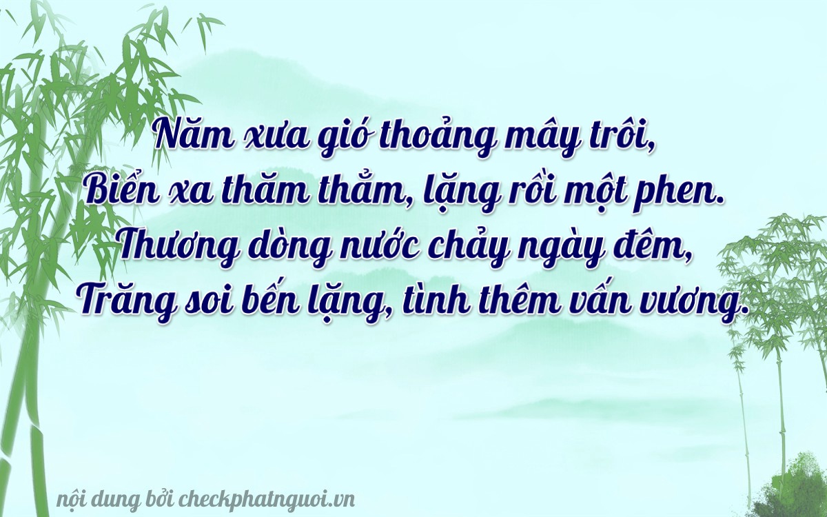 Bài thơ ý nghĩa cho <b>biển số 65KA-05971</b> tại website checkphatnguoi.vn