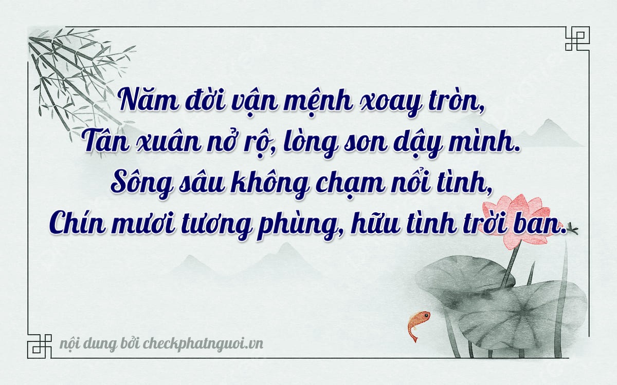 Bài thơ ý nghĩa cho <b>biển số 65L1-25529</b> tại website checkphatnguoi.vn