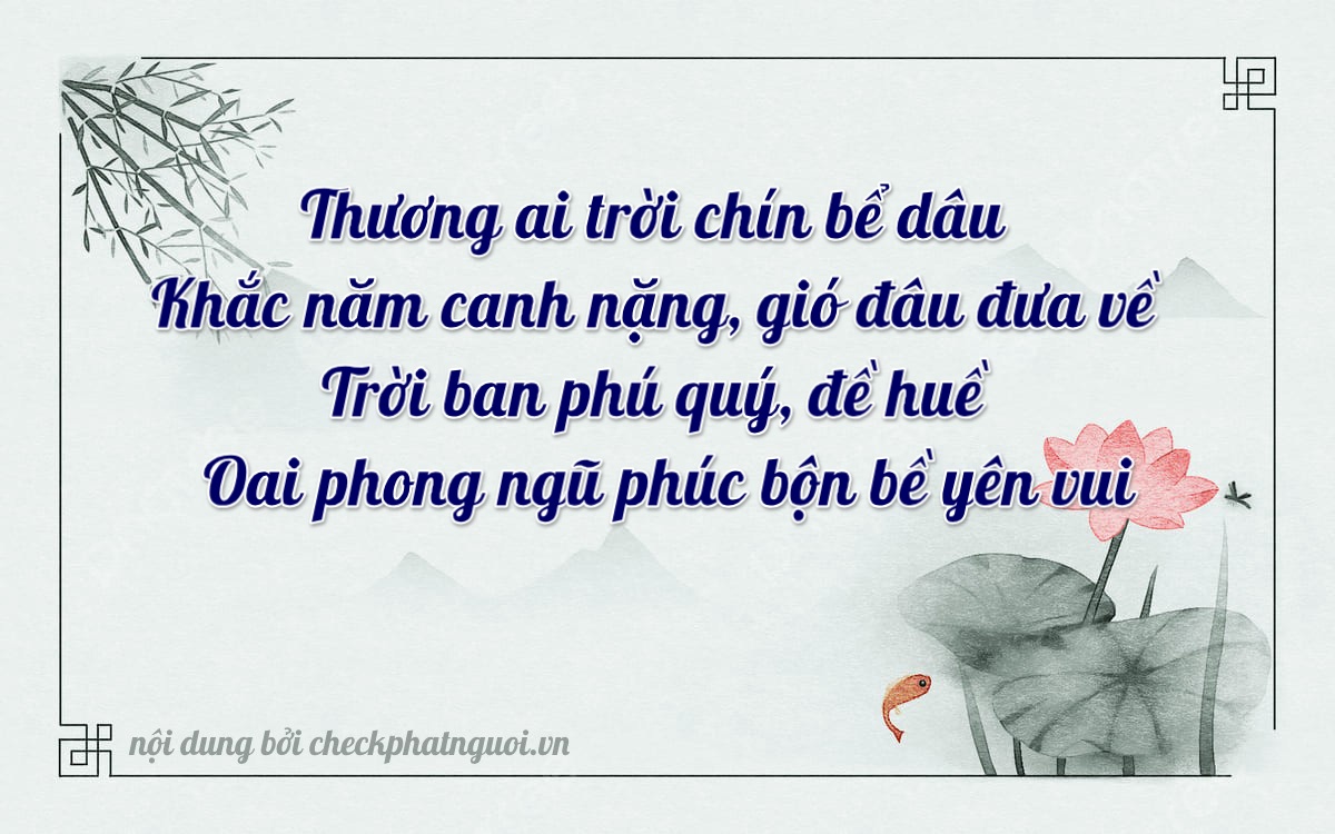 Bài thơ ý nghĩa cho <b>biển số 65L1-36053</b> tại website checkphatnguoi.vn