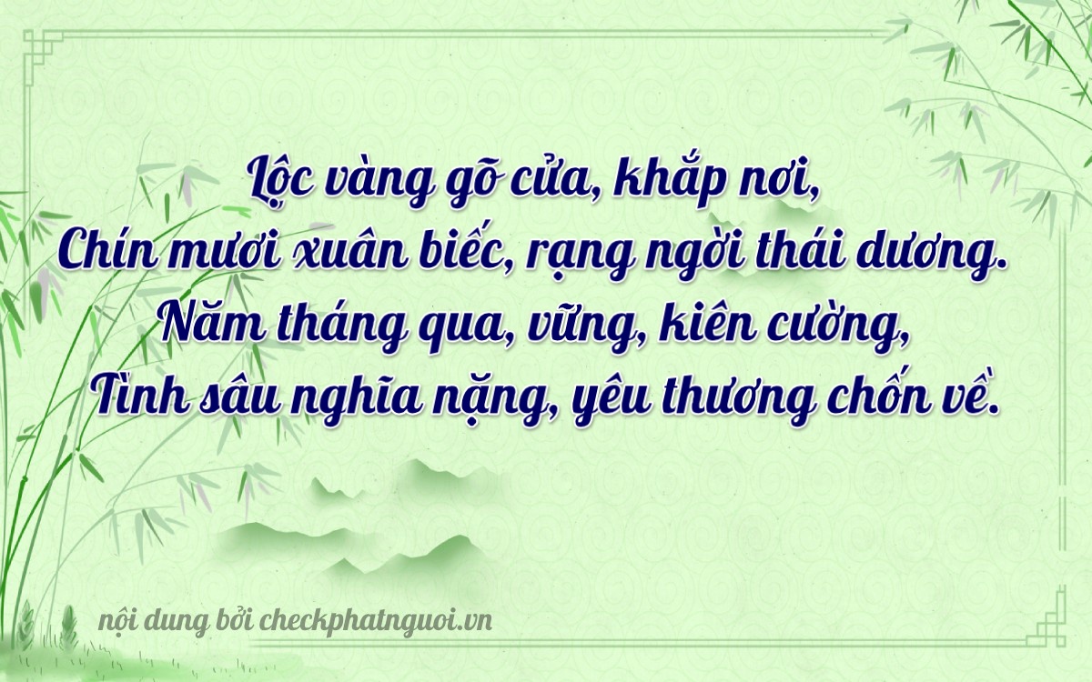 Bài thơ ý nghĩa cho <b>biển số 65L1-49909</b> tại website checkphatnguoi.vn