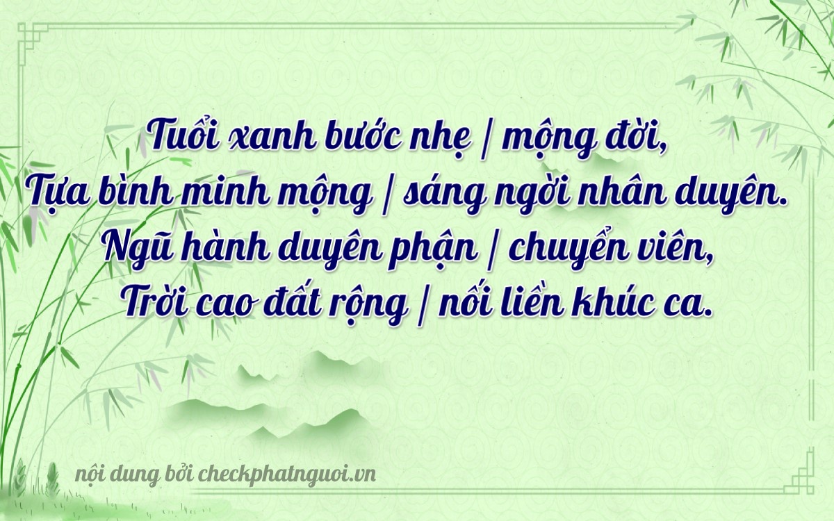 Bài thơ ý nghĩa cho <b>biển số 65L-18005</b> tại website checkphatnguoi.vn