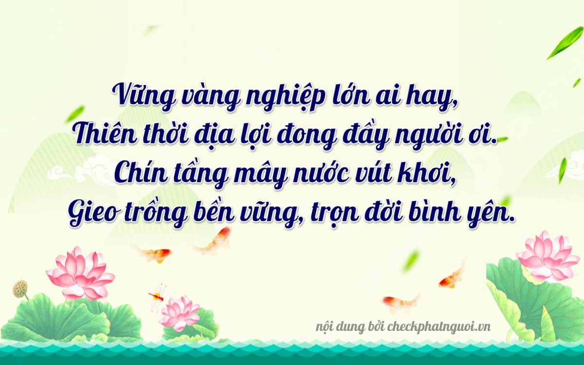 Bài thơ ý nghĩa cho <b>biển số 65M1-01879</b> tại website checkphatnguoi.vn