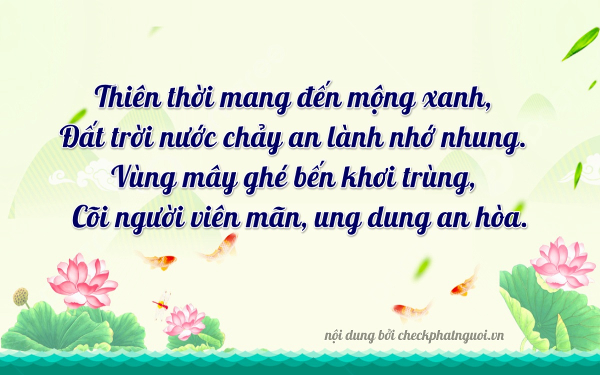 Bài thơ ý nghĩa cho <b>biển số 65MA-00005</b> tại website checkphatnguoi.vn