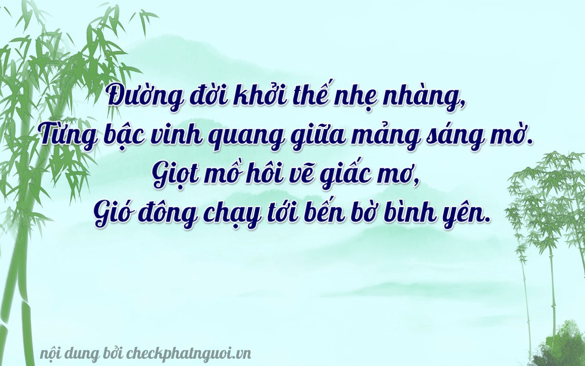 Bài thơ ý nghĩa cho <b>biển số 65MA-01966</b> tại website checkphatnguoi.vn