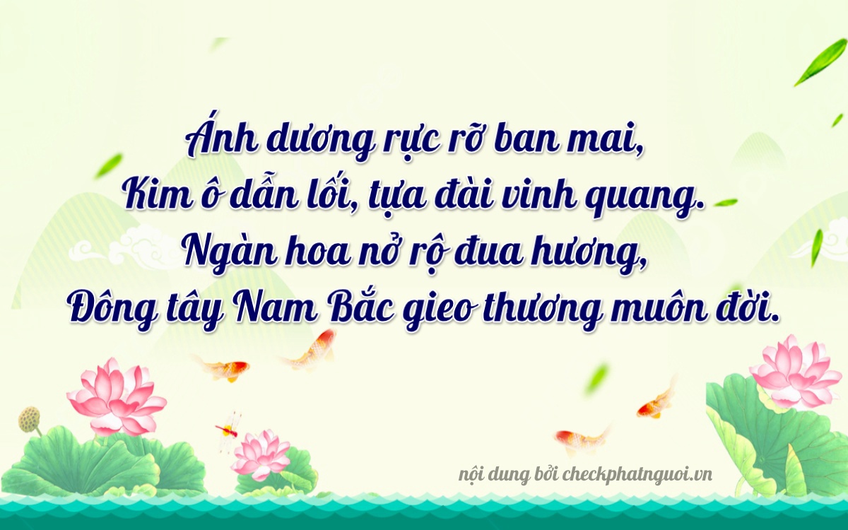 Bài thơ ý nghĩa cho <b>biển số 65MA-02557</b> tại website checkphatnguoi.vn