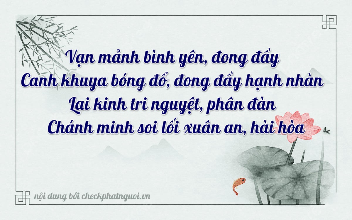 Bài thơ ý nghĩa cho <b>biển số 65MA-02907</b> tại website checkphatnguoi.vn