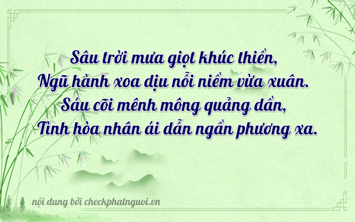 Bài thơ ý nghĩa cho <b>biển số 65MA-05960</b> tại website checkphatnguoi.vn