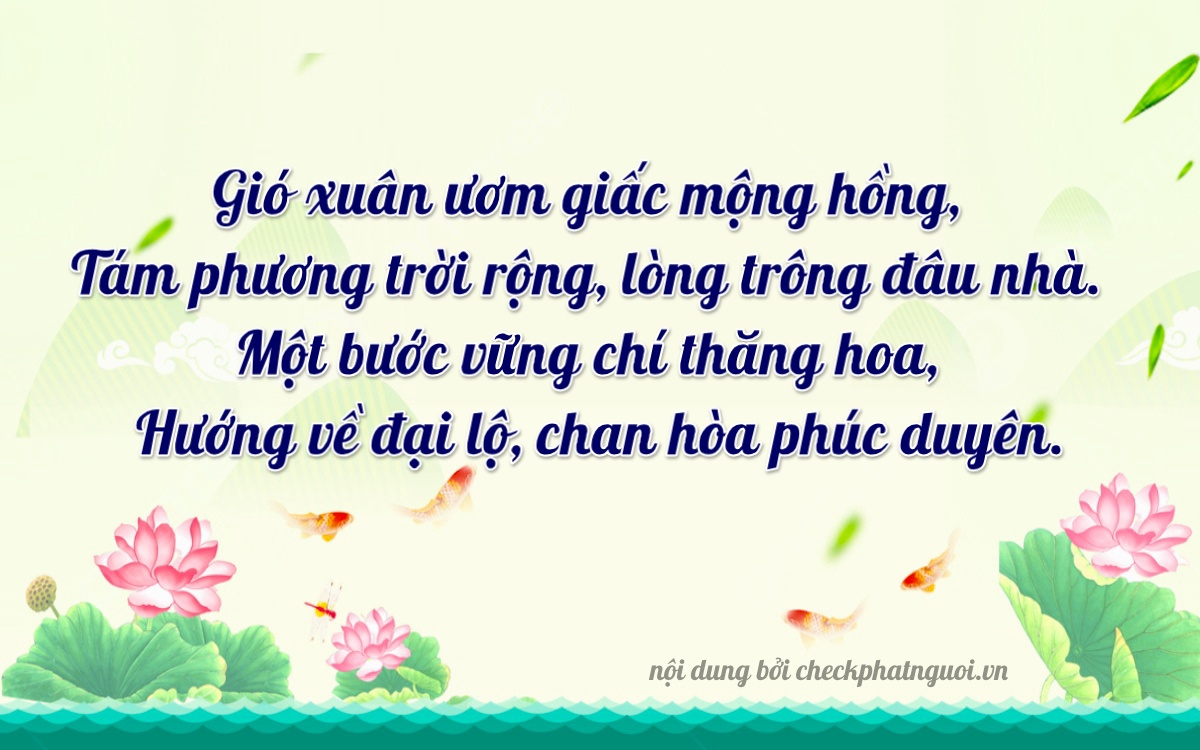 Bài thơ ý nghĩa cho <b>biển số 65MA-08128</b> tại website checkphatnguoi.vn