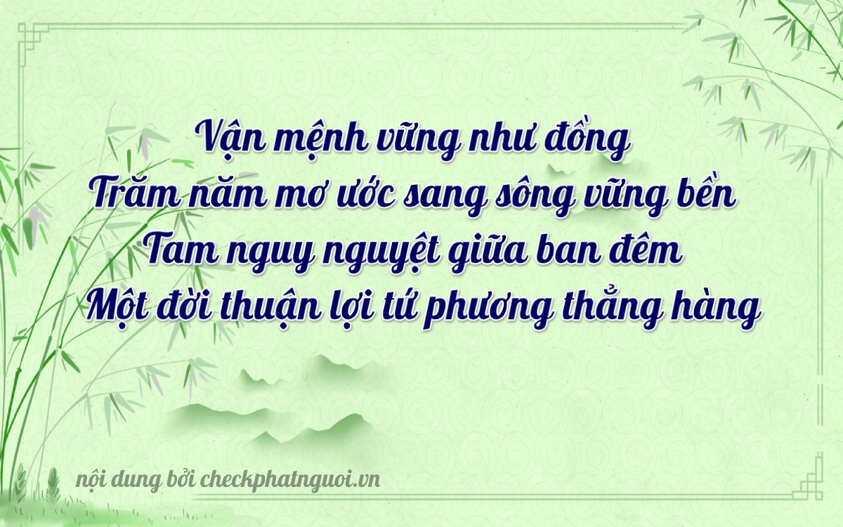 Bài thơ ý nghĩa cho <b>biển số 65MA-10319</b> tại website checkphatnguoi.vn