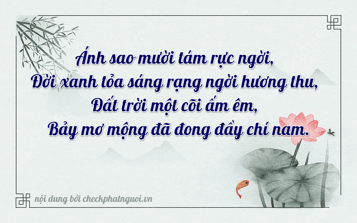 Bài thơ ý nghĩa cho <b>biển số 65MA-10817</b> tại website checkphatnguoi.vn