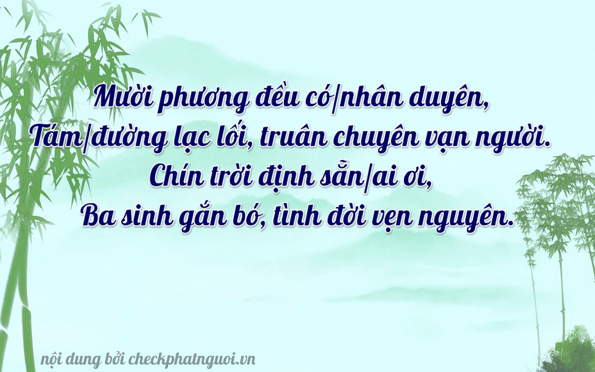 Bài thơ ý nghĩa cho <b>biển số 65MA-10893</b> tại website checkphatnguoi.vn