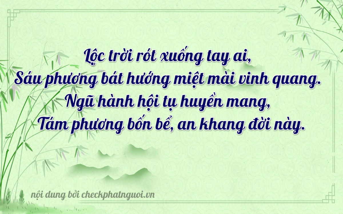 Bài thơ ý nghĩa cho <b>biển số 65MA-16528</b> tại website checkphatnguoi.vn