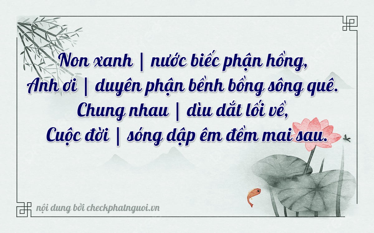 Bài thơ ý nghĩa cho <b>biển số 65MA-16751</b> tại website checkphatnguoi.vn