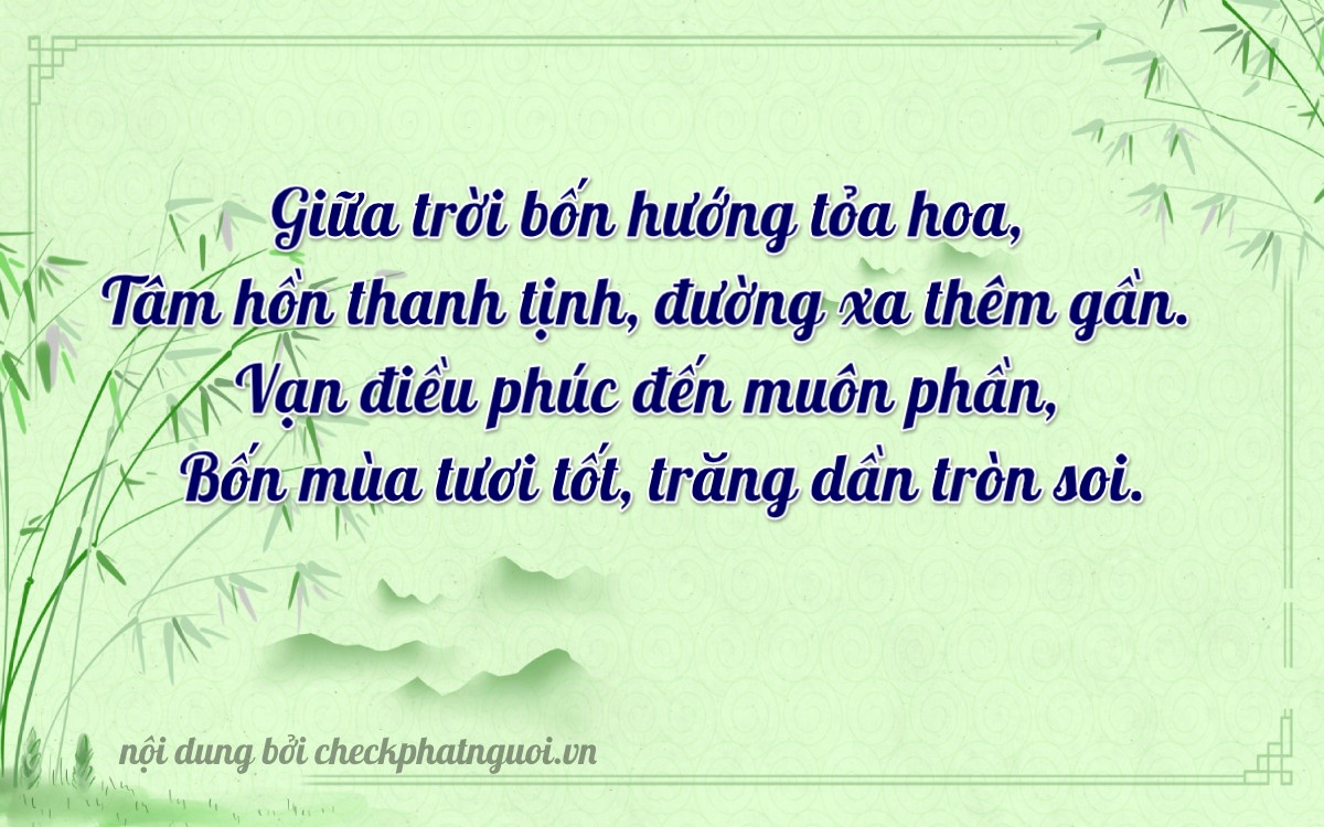 Bài thơ ý nghĩa cho <b>biển số 65P-30484</b> tại website checkphatnguoi.vn
