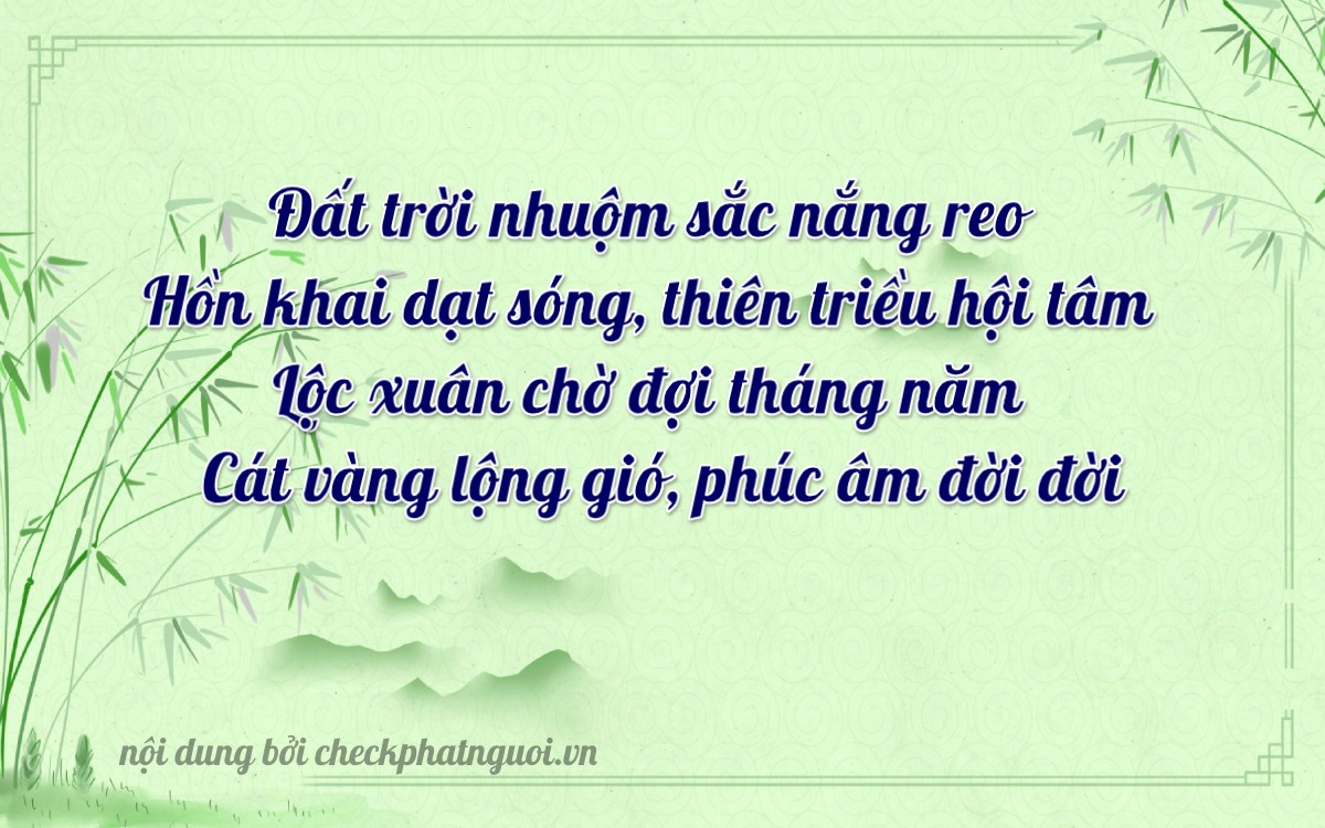 Bài thơ ý nghĩa cho <b>biển số 65P-87041</b> tại website checkphatnguoi.vn