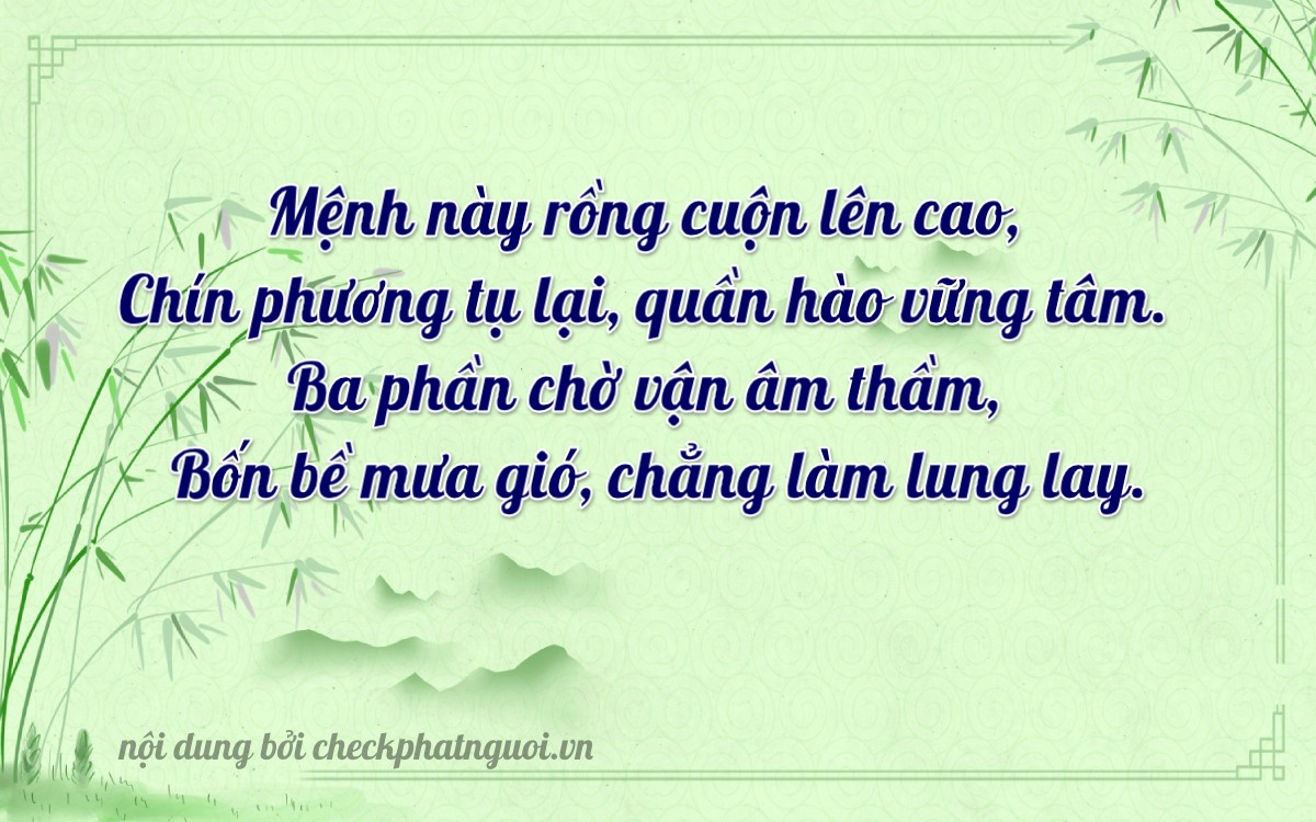 Bài thơ ý nghĩa cho <b>biển số 65P-98347</b> tại website checkphatnguoi.vn