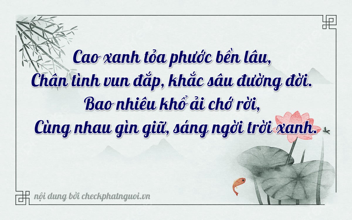 Bài thơ ý nghĩa cho <b>biển số 65X-35900</b> tại website checkphatnguoi.vn