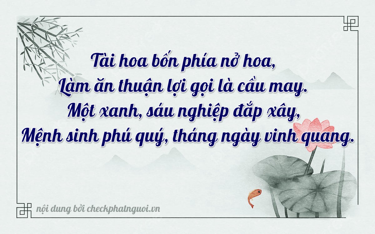Bài thơ ý nghĩa cho <b>biển số 65X-41806</b> tại website checkphatnguoi.vn