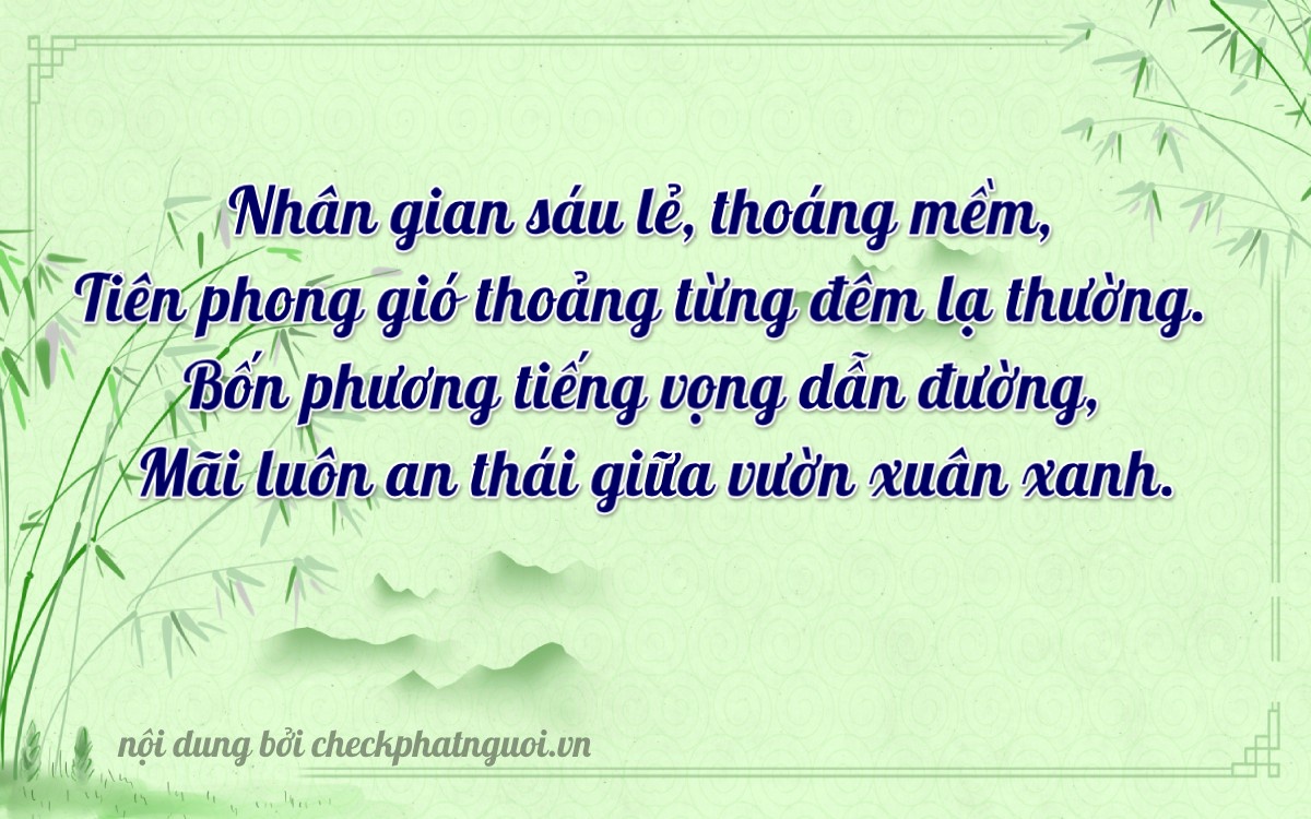 Bài thơ ý nghĩa cho <b>biển số 66692</b> tại website checkphatnguoi.vn