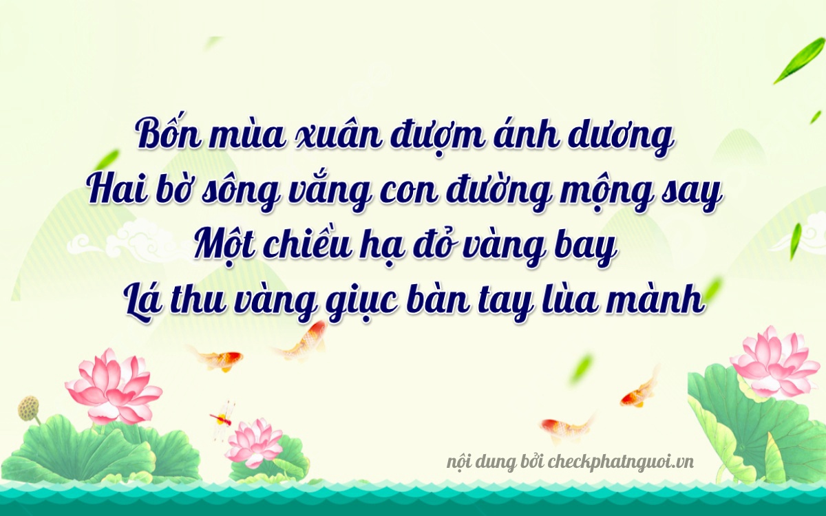 Bài thơ ý nghĩa cho <b>biển số 66A-04221</b> tại website checkphatnguoi.vn
