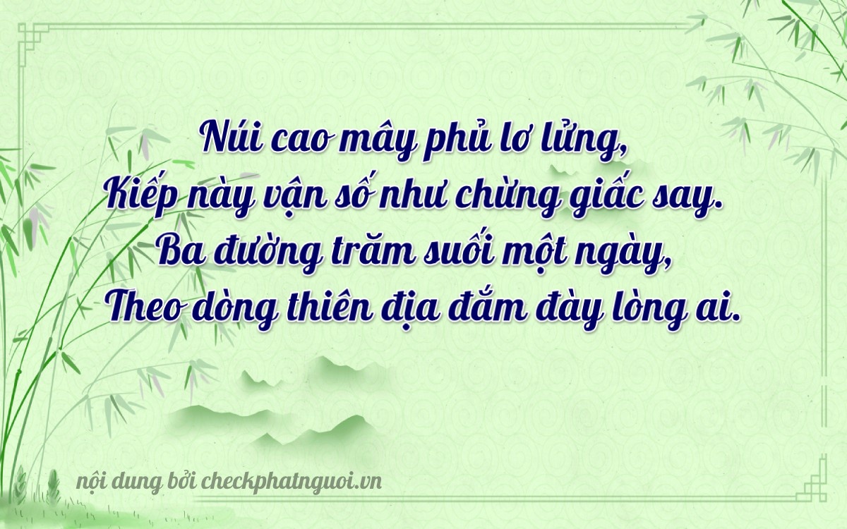 Bài thơ ý nghĩa cho <b>biển số 66A-06473</b> tại website checkphatnguoi.vn