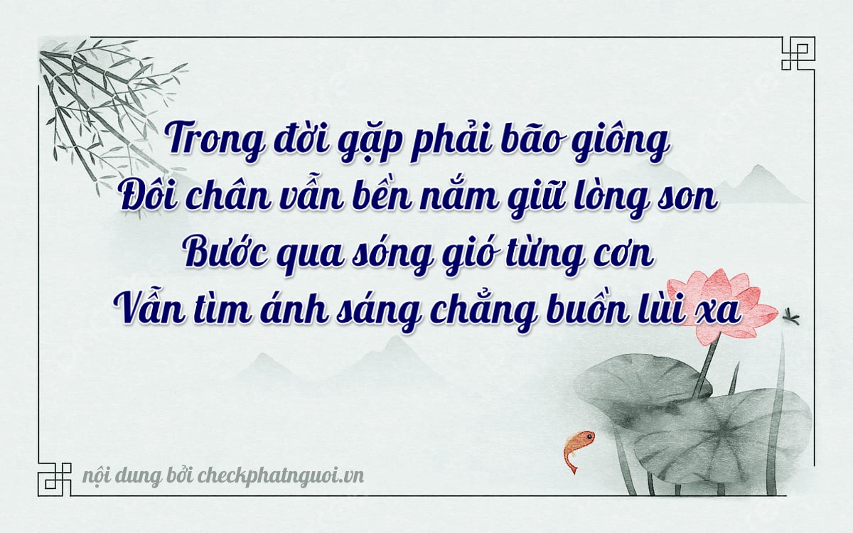 Bài thơ ý nghĩa cho <b>biển số 66A-07392</b> tại website checkphatnguoi.vn