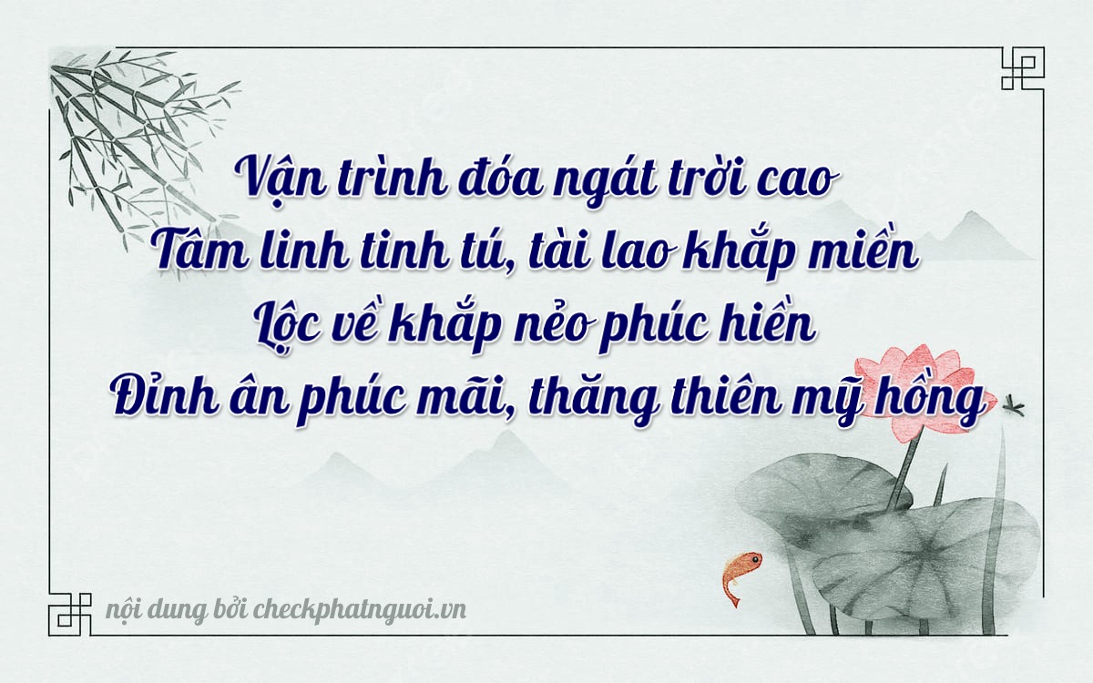 Bài thơ ý nghĩa cho <b>biển số 66A-07977</b> tại website checkphatnguoi.vn