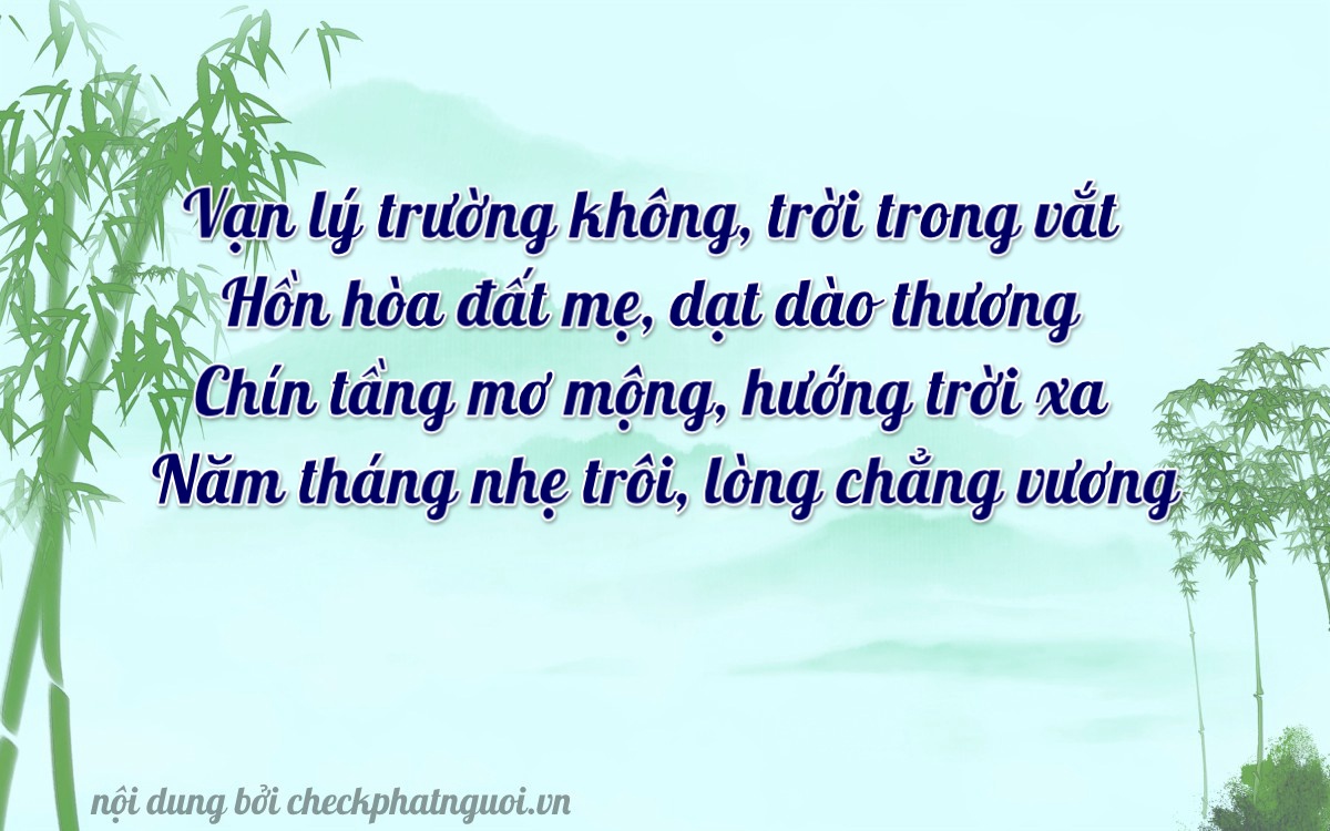 Bài thơ ý nghĩa cho <b>biển số 66A-10935</b> tại website checkphatnguoi.vn