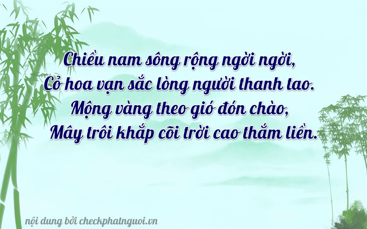 Bài thơ ý nghĩa cho <b>biển số 66A-11039</b> tại website checkphatnguoi.vn