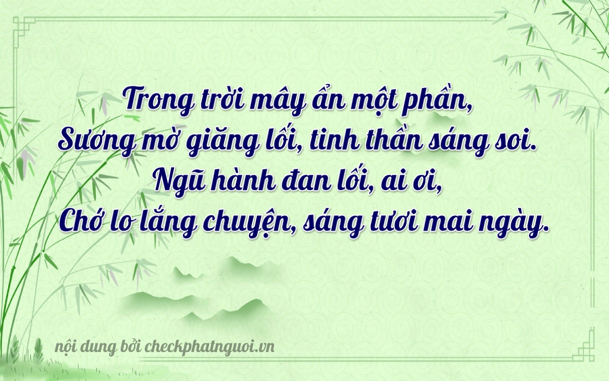 Bài thơ ý nghĩa cho <b>biển số 66A-11151</b> tại website checkphatnguoi.vn