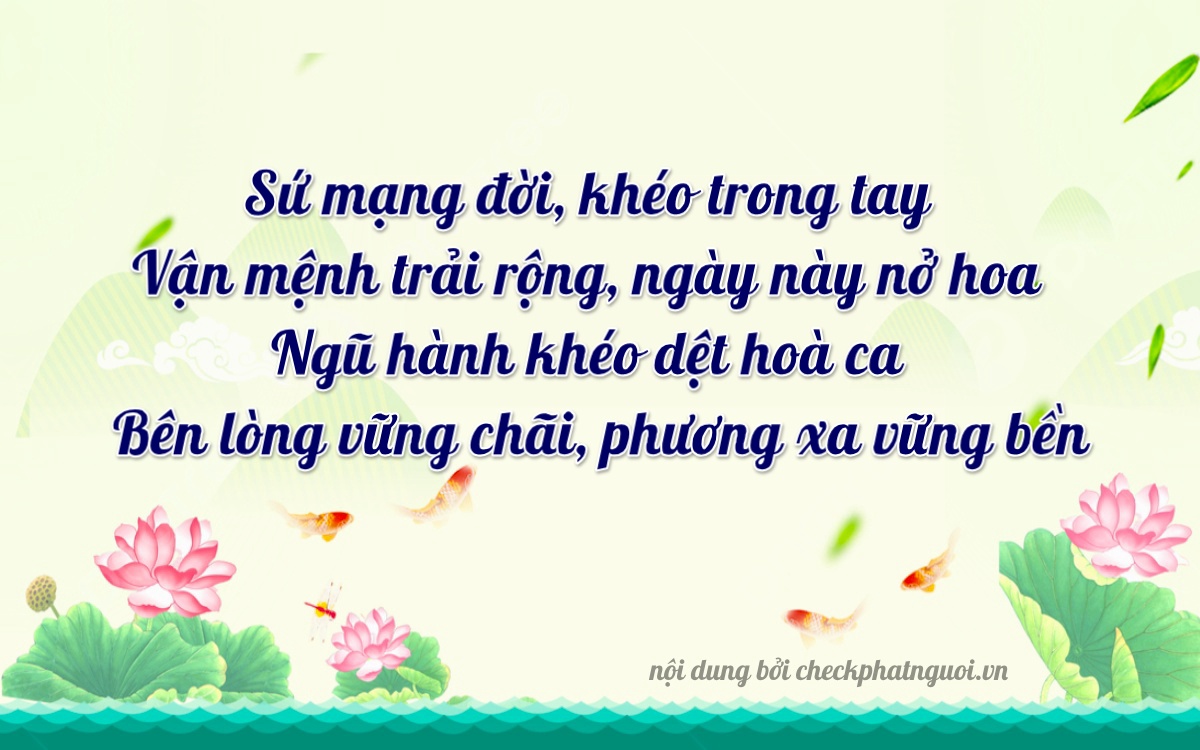 Bài thơ ý nghĩa cho <b>biển số 66A-12015</b> tại website checkphatnguoi.vn