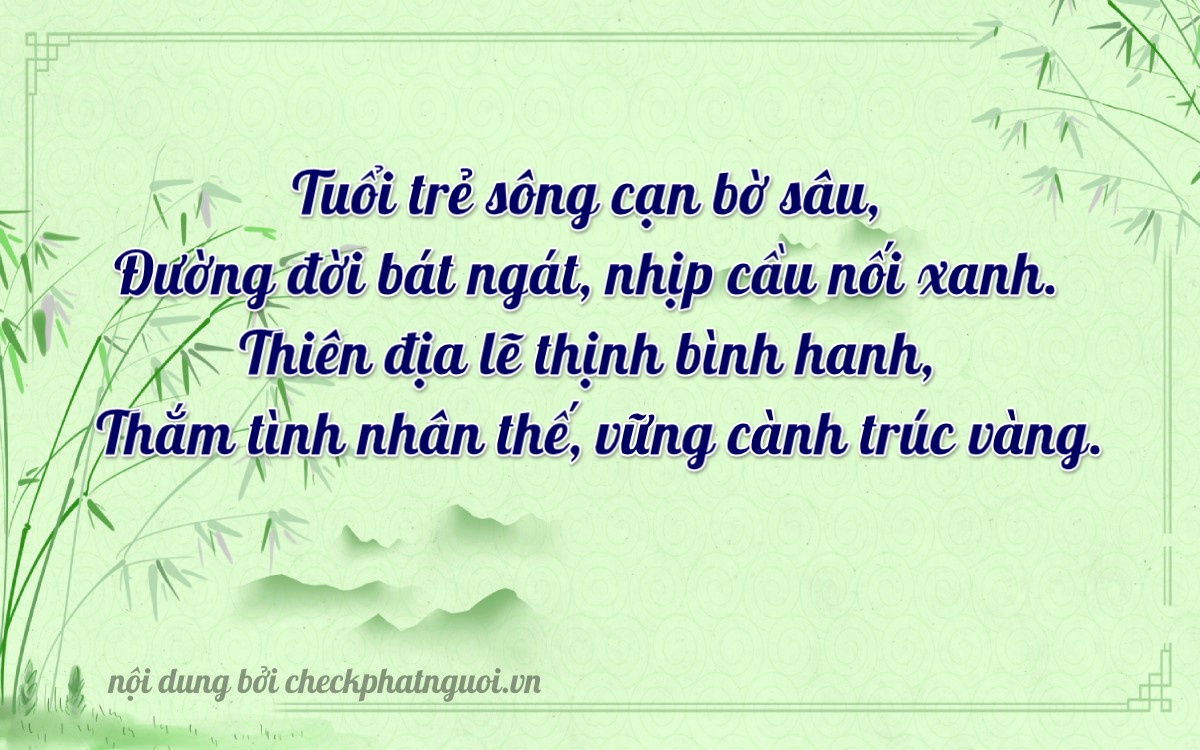 Bài thơ ý nghĩa cho <b>biển số 66A-18358</b> tại website checkphatnguoi.vn